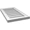 Ekena Millwork Vertical Surface Mount PVC Gable Vnt: Non-Functional, w/2"W x 1-1/2"H, Brickmould Frame, 14"W x 24"H GVPVE14X2402SN - alternate 5